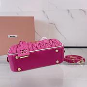 Miu Miu Pink Matelassé Leather Arcadie Size 22x10x7cm - 5