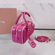 Miu Miu Pink Matelassé Leather Arcadie Size 22x10x7cm - 4