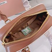 Miu Miu Brown Matelassé Leather Arcadie Size 22x10x7cm - 2