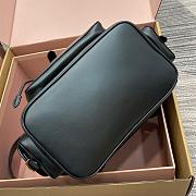 Miu Miu Cognac Leather Black Backpack Size 29x25x12cm - 4