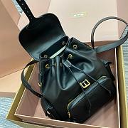 Miu Miu Cognac Leather Black Backpack Size 29x25x12cm - 3
