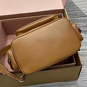 Miu Miu Cognac Leather Brown Backpack Size 29x25x12cm - 3
