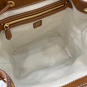 Miu Miu Cognac Leather Brown Backpack Size 29x25x12cm - 4