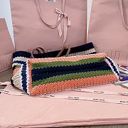 Miu Miu Crochet Tote Bag Peach Multicolored 40x16x34cm - 3
