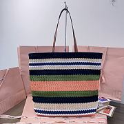 Miu Miu Crochet Tote Bag Peach Multicolored 40x16x34cm - 2