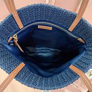 Miu Miu Crochet Woven Tote Bag Green 30x38CM - 2