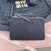 Miu Miu Hobo Tressé Effet Raphia Black 44x31x8cm - 2