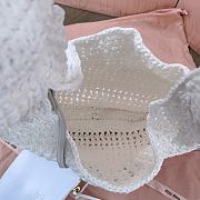 Miu Miu Hobo Tressé Effet Raphia White 44x31x8cm - 6