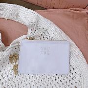 Miu Miu Hobo Tressé Effet Raphia White 44x31x8cm - 4