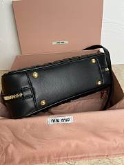 Miu Miu Matelasse Black Pattern 5BB148 Size 27x12x9cm - 6