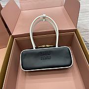 Miu Miu Mluarchive Leather Top Black 5BB173 Size 28x11x8cm - 1