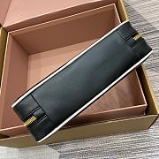 Miu Miu Mluarchive Leather Top Black 5BB173 Size 28x11x8cm - 3