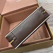 Miu Miu Mluarchive Leather Top Brown 5BB173 Size 28x11x8cm - 6