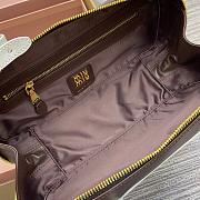 Miu Miu Mluarchive Leather Top Brown 5BB173 Size 28x11x8cm - 2