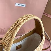 Miu Miu Ola Hobo Bag in Raffia 20x17x6cm - 6