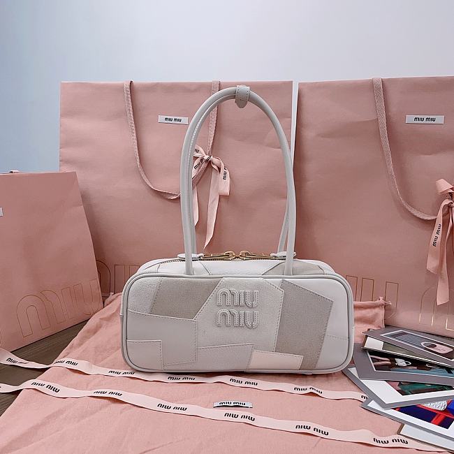 Miu Miu Patchwork Cream Bag 28x12x9cm - 1