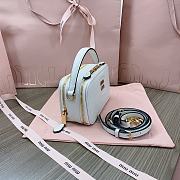 Miu Miu Pillow Bowling Bag White Size 18x9x6cm - 3
