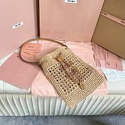 Miu Miu Woven Raffia Mini Bag 20x23cm - 5