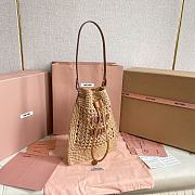 Miu Miu Woven Raffia Mini Bag 20x23cm - 4