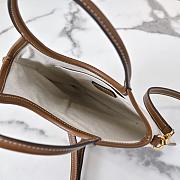 MiuMiu IVY Canvas and Leather Brandy Size 20x24cm - 6