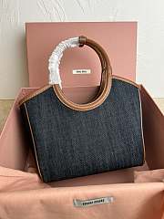MiuMiu IVY Navy Handbag M288 Size 27x11x15cm - 6