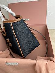 MiuMiu IVY Navy Handbag M288 Size 27x11x15cm - 5