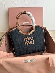 MiuMiu IVY Navy Handbag M288 Size 27x11x15cm - 4