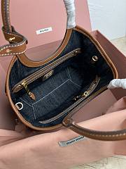 MiuMiu IVY Navy Handbag M288 Size 27x11x15cm - 3