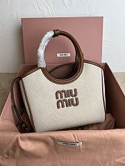 MiuMiu IVY Beige Handbag M288 Size 27x11x15cm - 1
