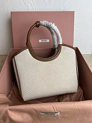 MiuMiu IVY Beige Handbag M288 Size 27x11x15cm - 4