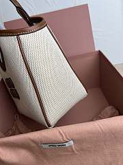 MiuMiu IVY Beige Handbag M288 Size 27x11x15cm - 3