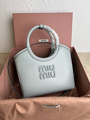 MiuMiu IVY Grey Handbag Size 27x11x15cm
