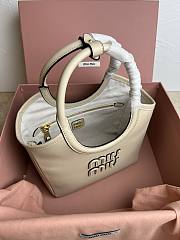 MiuMiu IVY Beige Handbag Size 27x11x15cm - 4