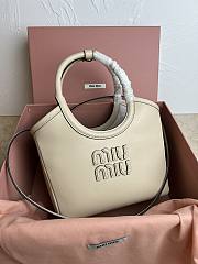 MiuMiu IVY Beige Handbag Size 27x11x15cm - 2