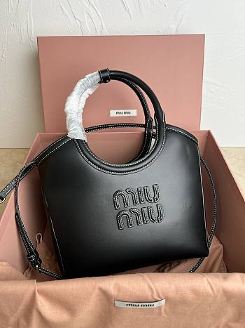 MiuMiu IVY Black Handbag Size 27x11x15cm