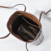 MiuMiu Naplak Patent Leather Pouch Palisander Brown Size 23x13x7cm - 6