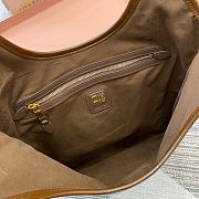 MiuMiu Palisander lvy Naplak Patent Leather Brown Size 35x40cm - 4