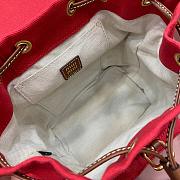 MiuMiu Red Canvas and Leather Red Backpack Size 22x18x11cm - 4