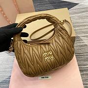 Miumiu Wander Matelasse Brown Size 23x13x7cm - 2