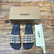 Burberry Check Slides Beige - 4