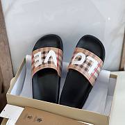 Burberry Check Slides Beige Love - 3