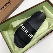 Burberry Embossed Logo Slides Bubblegum Black - 6
