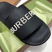 Burberry Embossed Logo Slides Bubblegum Black - 2