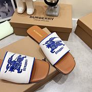 Burberry Label Slide White Beige - 3