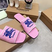 Burberry Label Slide Blue Pink - 6