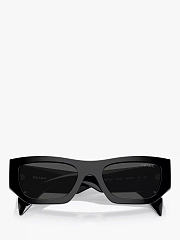 Prada PR A01S Rectangular Sunglasses Black - 6