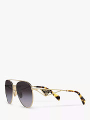 Prada PR 73ZS Aviator Sunglasses Pale Gold - 4