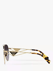 Prada PR 73ZS Aviator Sunglasses Pale Gold - 3