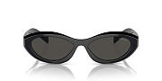 Prada Oval Black Dark Grey PR26ZS Black - 2