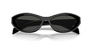 Prada Oval Black Dark Grey PR26ZS Black - 5